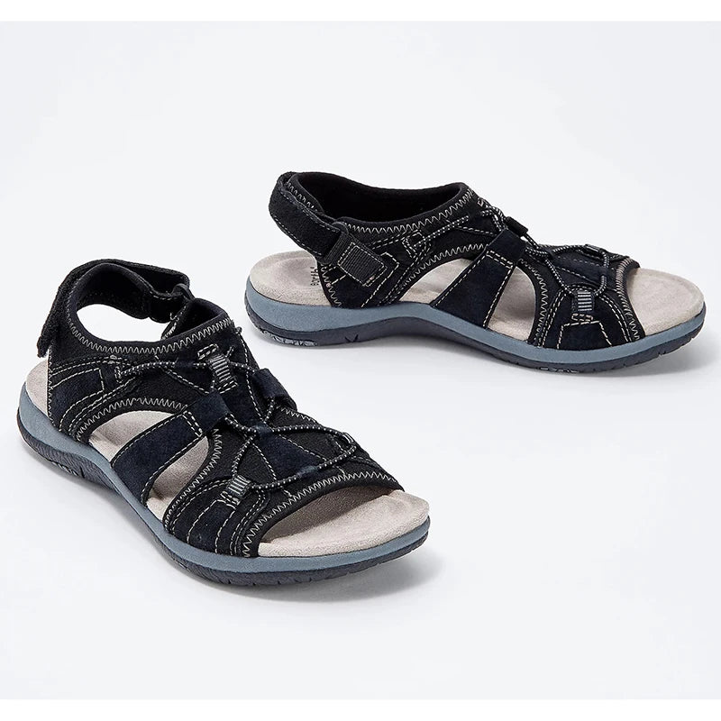 Women's Hollow-Out Drawstring Beach Sandals