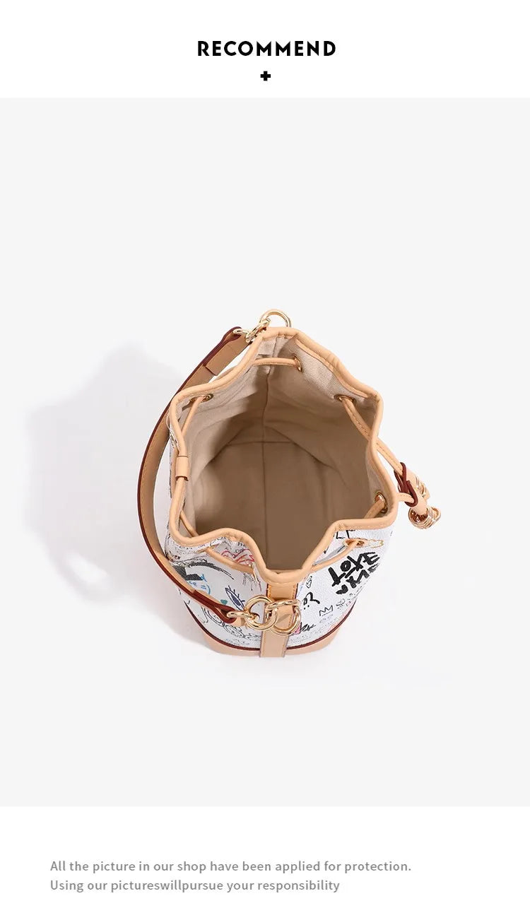 Women's Graffiti Bucket Bag
