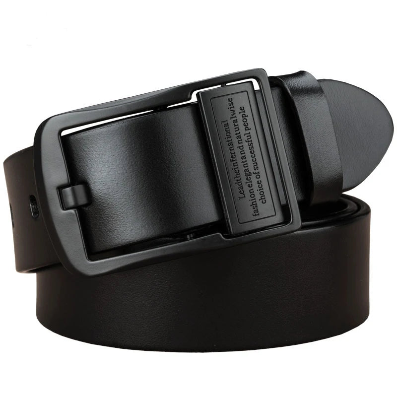 Men's Light Luxury PU Leather Pin Buckle Belt