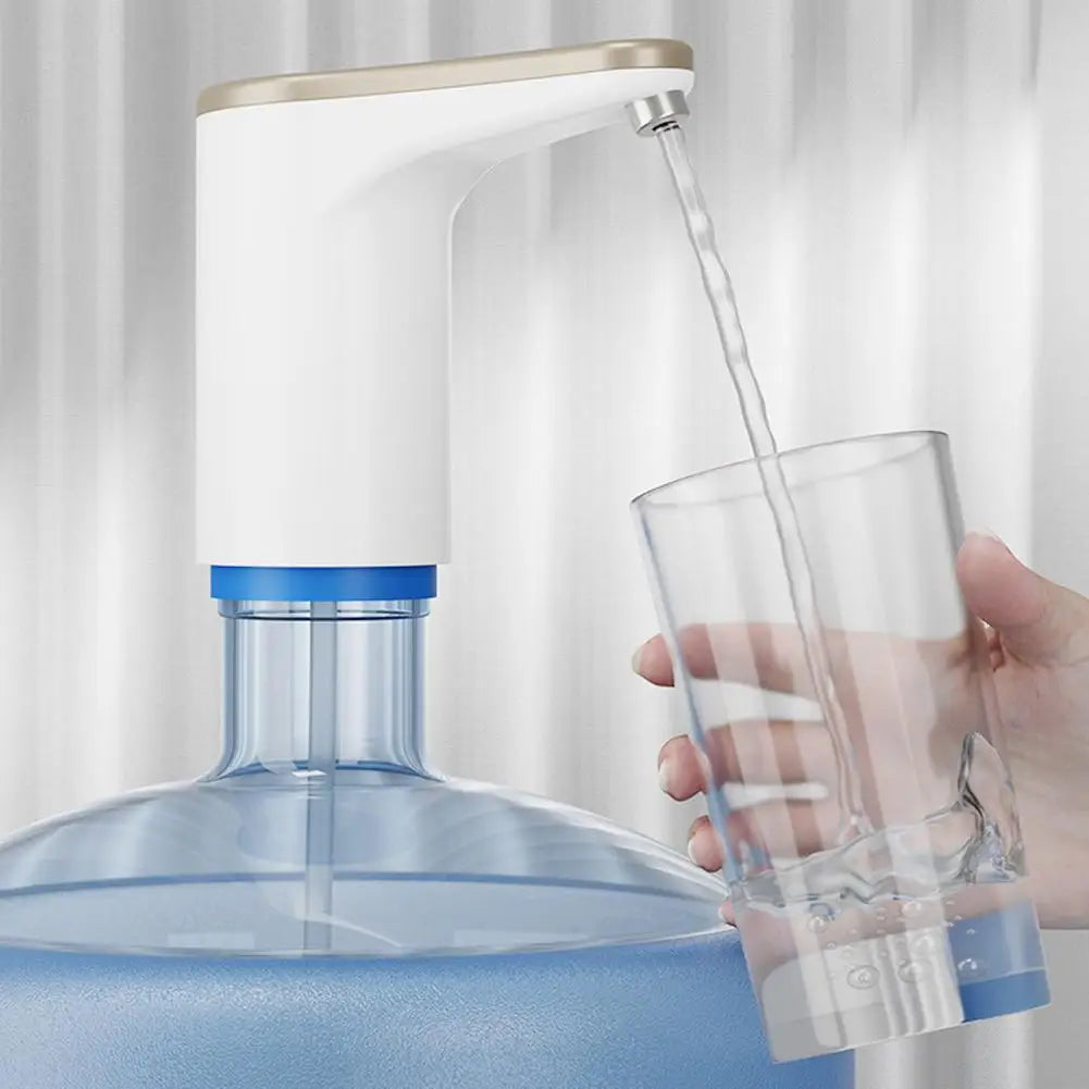 Electric Water Bottle Pump | USB Rechargeable, Ultra-Silent Dispenser for Kitchen, Office & Home