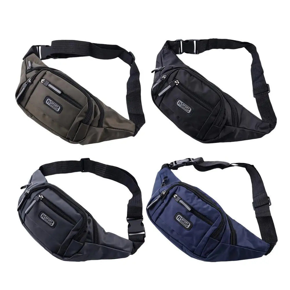 Multi-Functional Sports Waist Bag, Unisex Water-Resistant Large Capacity Wear-Resistant Fanny Pack for Work Cashier Daily Use