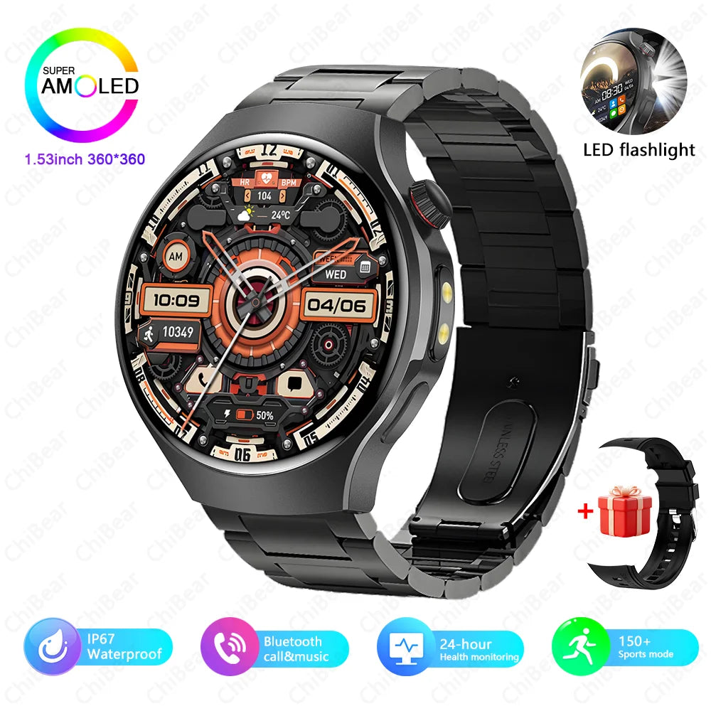 ChiBear Smartwatch - Bluetooth Calling, IP68, Heart Rate, 150+ Sports Modes