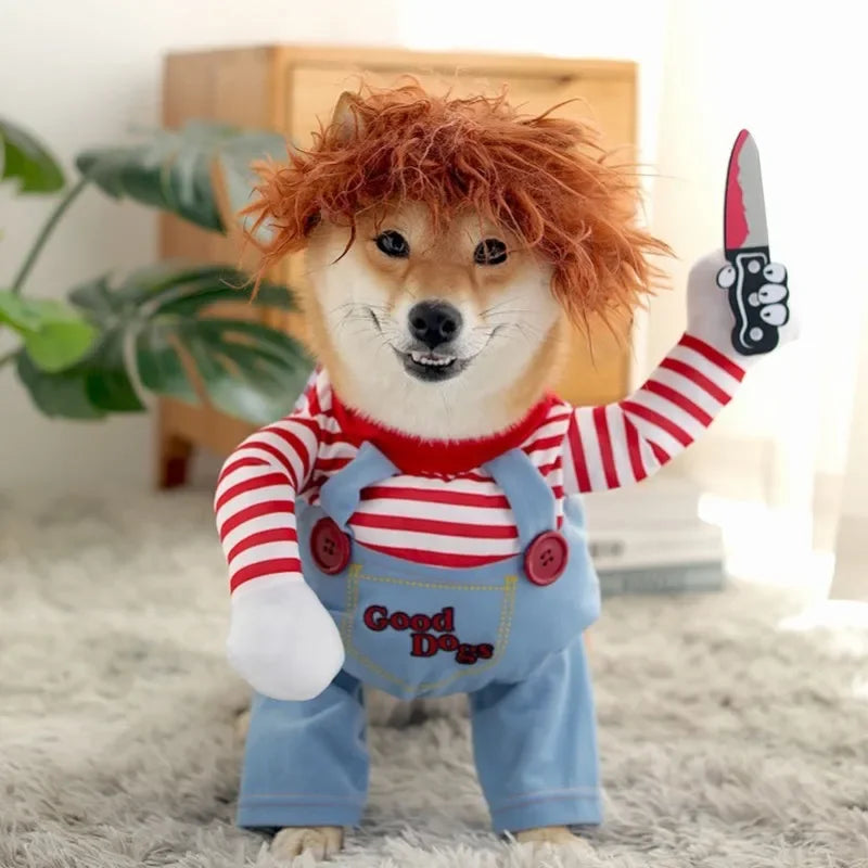 Funny Pet Dog Cosplay Dress - Halloween & Christmas Costume
