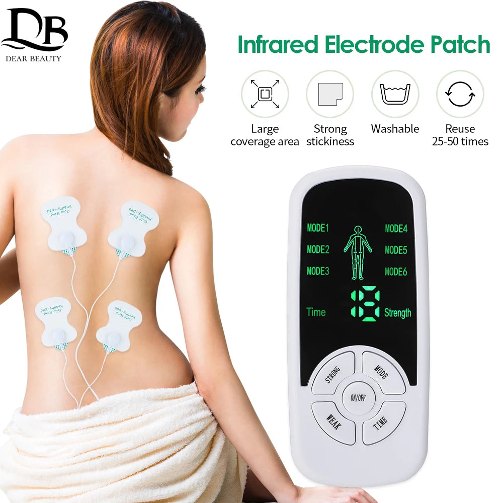 DearBeauty TENS & EMS Body Massager — 6-Mode Micro-Current Pain Relief