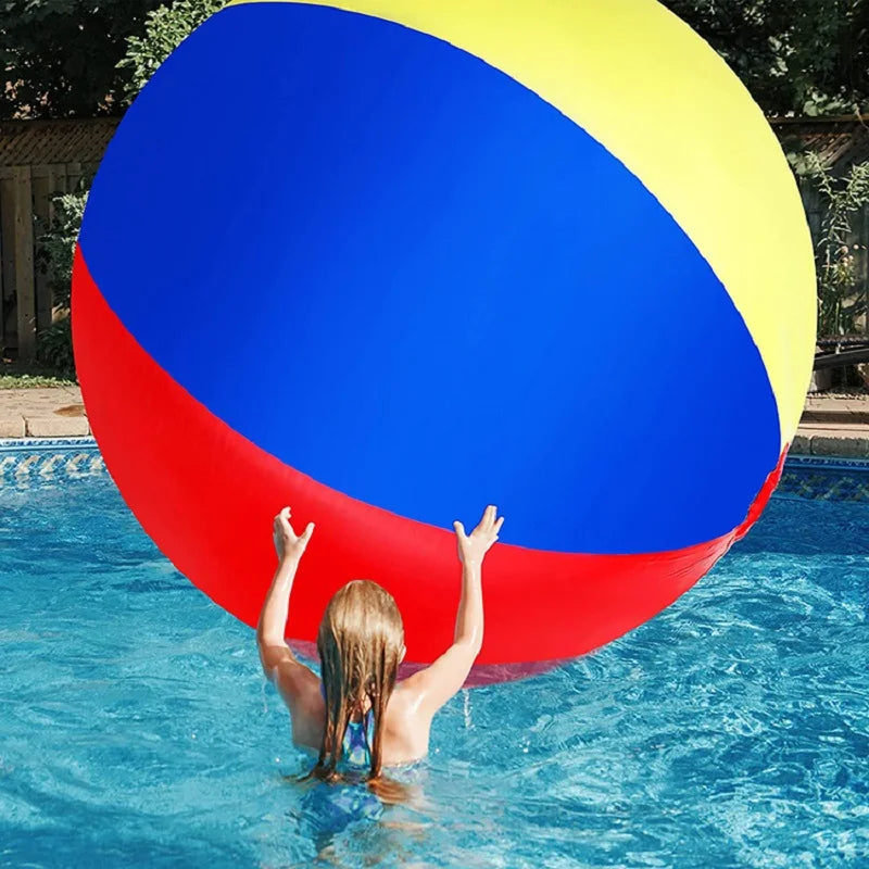 60/200cm Giant Inflatable Pool Beach Outdoor Fun Thickened Pvc Sports Ball Outdoor Water Games Party Children's Toy Balloon