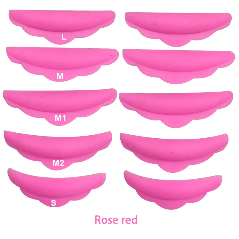 10-Piece Reusable Eyelash Lifting & Lamination Kit - Silicone Perm Rods