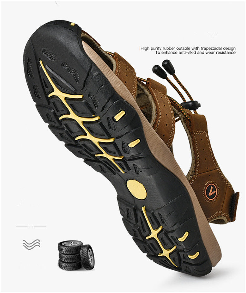 Men's Leather Roman Sandals