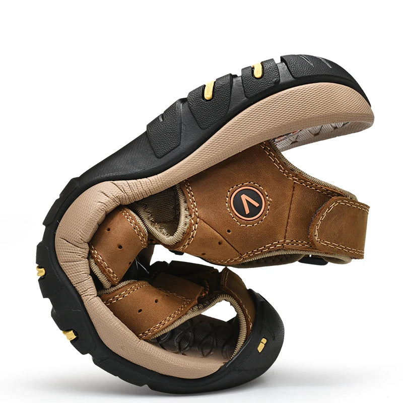 Men's Leather Roman Sandals