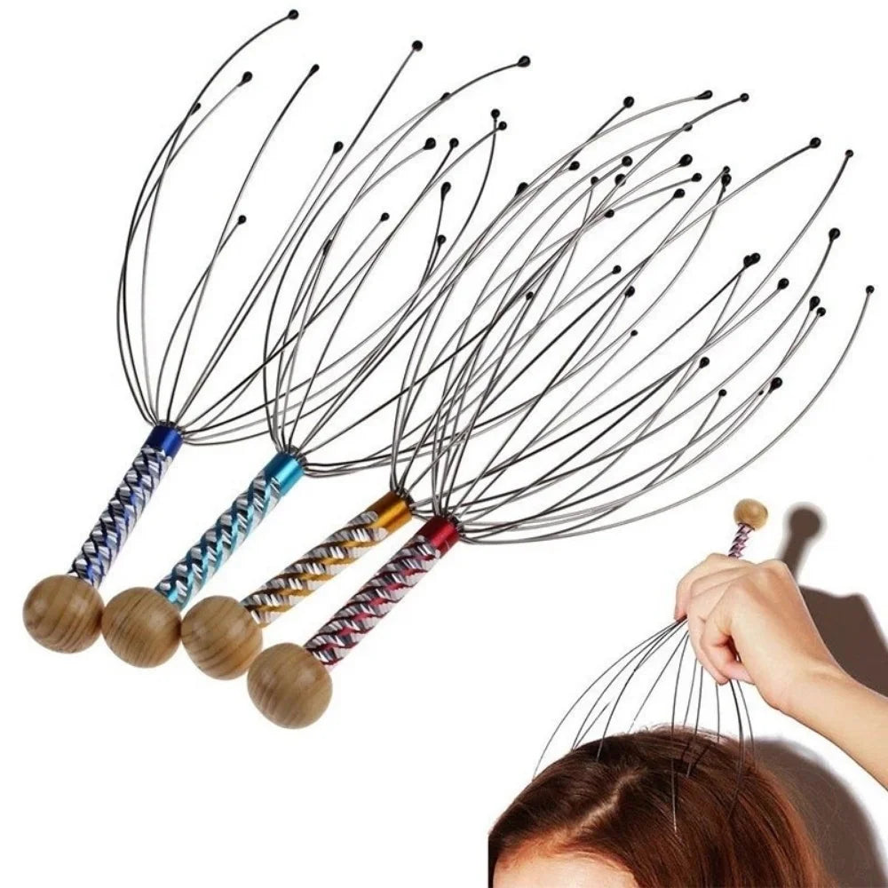 Octopus Scalp Head Massager — Stress Relief & Tension Release