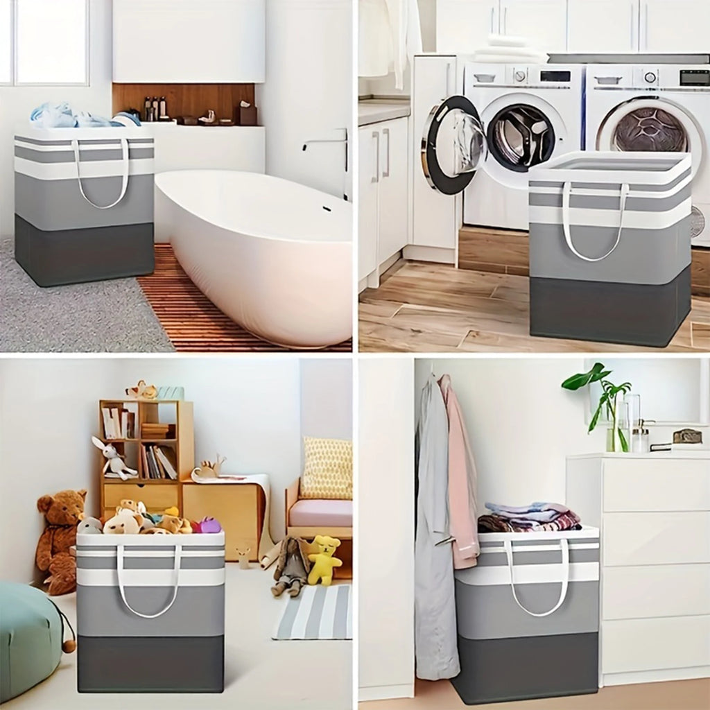 75L Collapsible Laundry Hamper with Handles