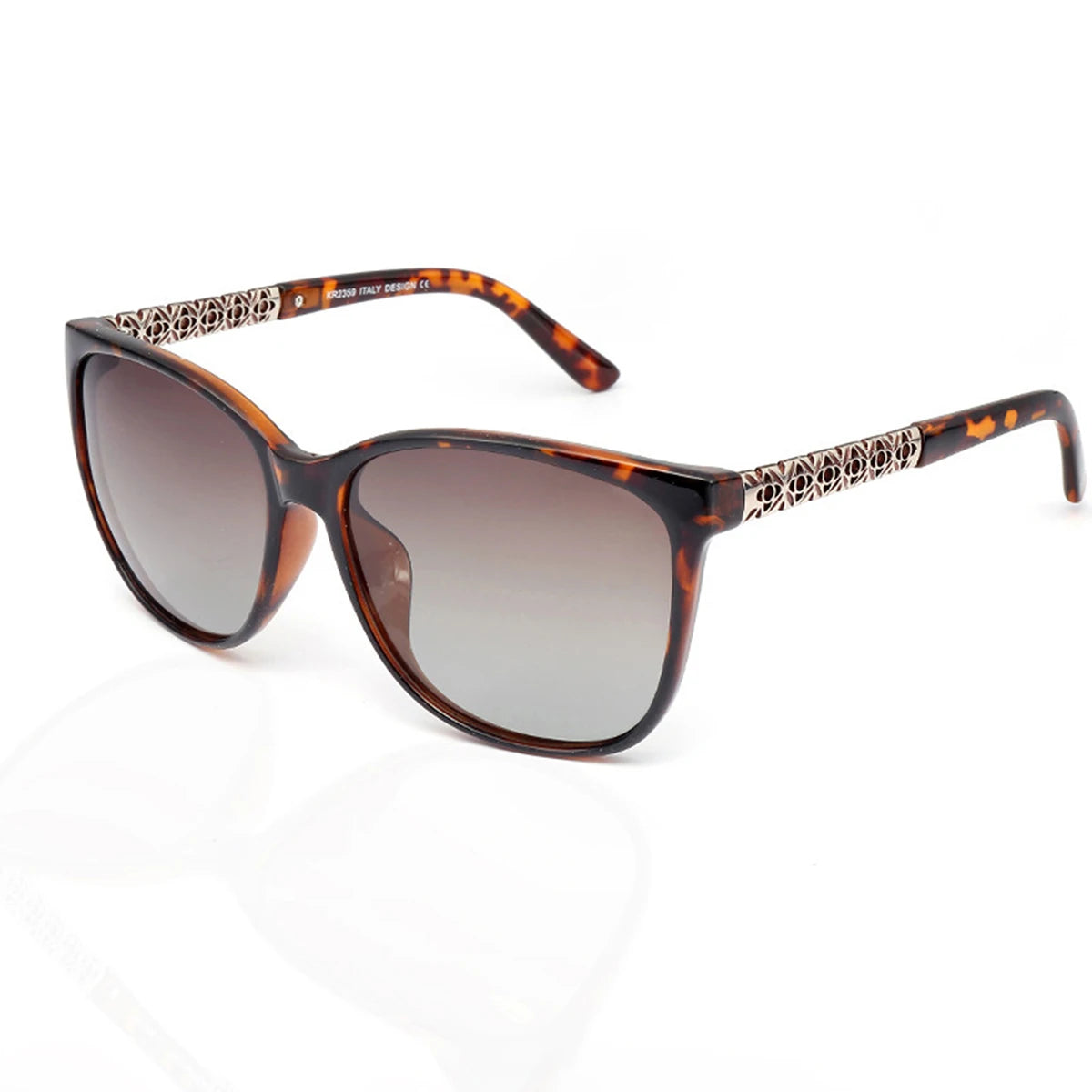 Polarized UV400 Oval Sunglasses for Women - Alloy Frame, Gradient Lenses