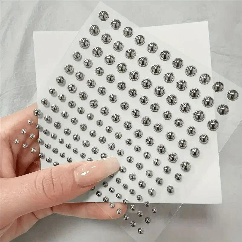 58pcs Non Piercing Lip Nails Sticker Selfadhesive Waterproof Reusable Fake Lip Nail Eyebrow Nose Ring Body Belly Button Jewelry