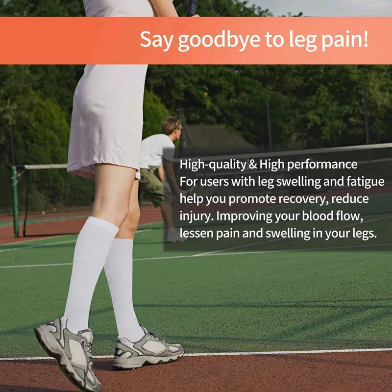 3-Pack Knee High Compression Socks 30mmHg - Sports, Medical & Travel
