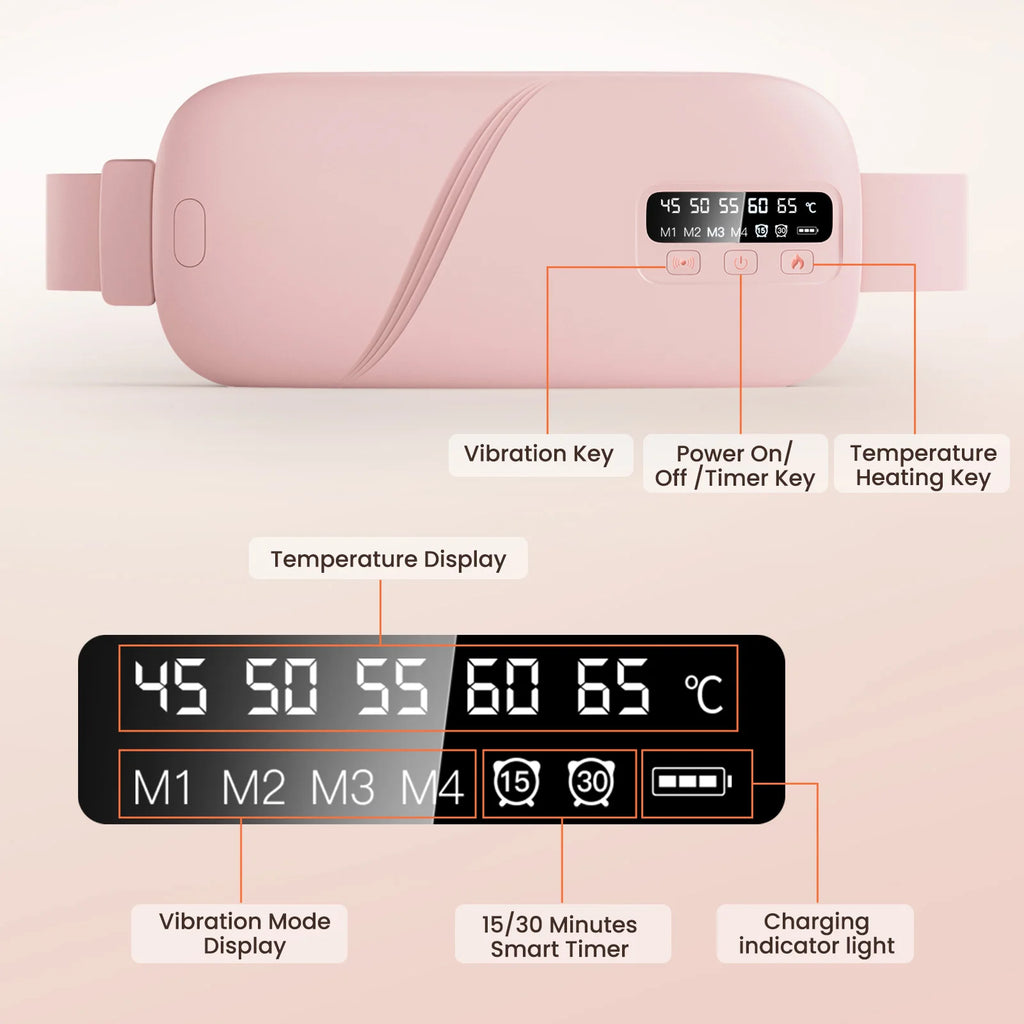 Ms.Dear Menstrual Heating Massage Belt — Heat & Vibration Period Relief