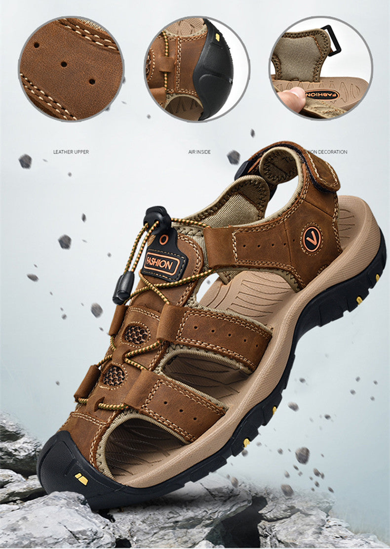Men's Leather Roman Sandals