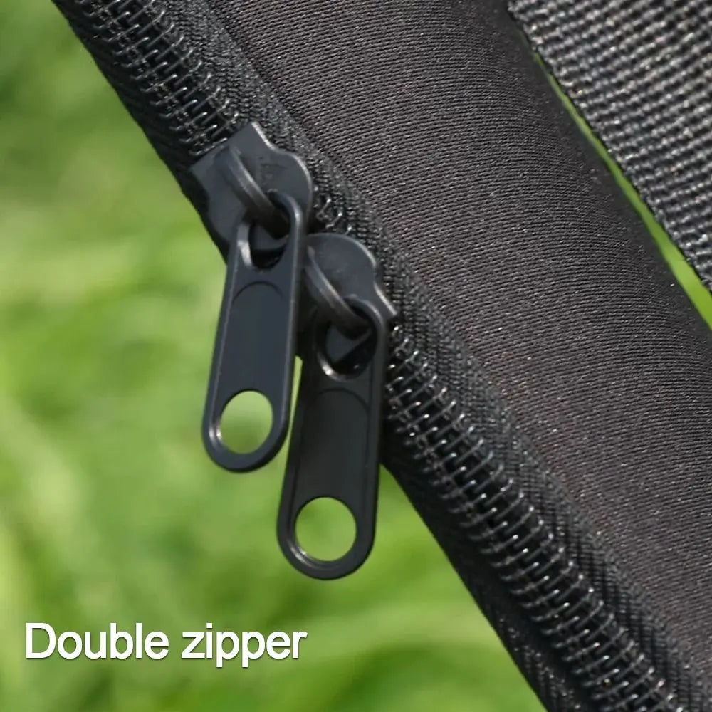 New Portable Fishing Rod Bag Folding 118/128cm Fishing Rod Case With Shoulder Strap Fishing Pole Reel Bag