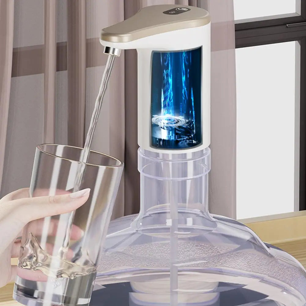 Electric Water Bottle Pump | USB Rechargeable, Ultra-Silent Dispenser for Kitchen, Office & Home
