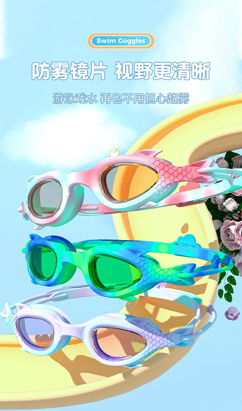 Swimming Goggles Waterproof Anti Fog High-definition Small Frame Goggles Professional Training Kid's swimming Goggles Equipment