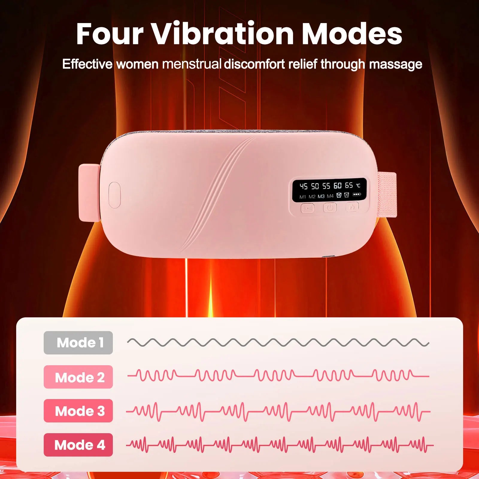 Ms.Dear Menstrual Heating Massage Belt — Heat & Vibration Period Relief