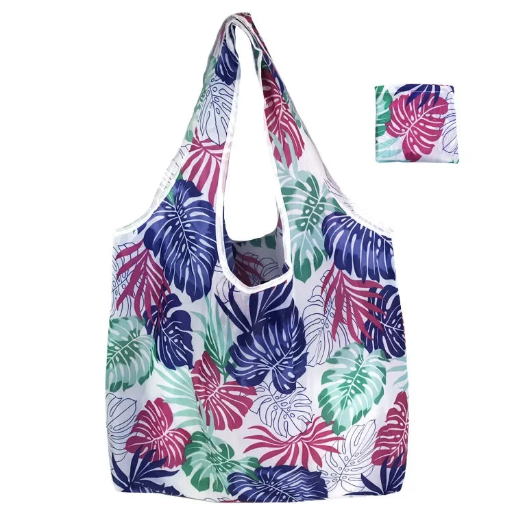 Foldable Large Shopping Storage Bags for Groceries Recyclable Grocery Tote Pouch Eco-Friendly Heavy Duty Washable Shopper Bag