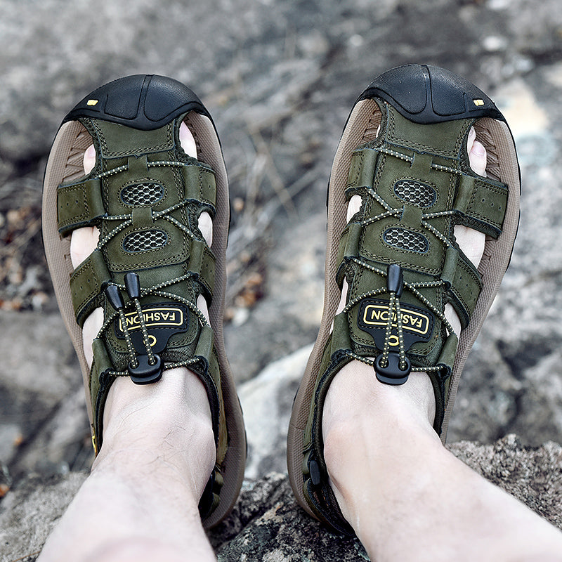 Men's Leather Roman Sandals