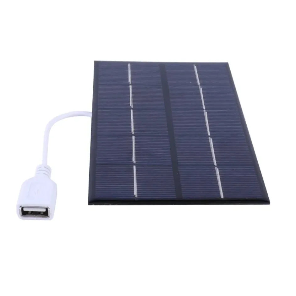 Portable Solar Panel USB Charger - Waterproof for Hiking & Camping