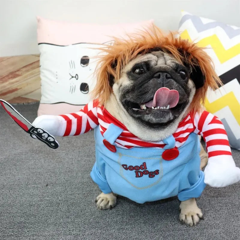 Funny Pet Dog Cosplay Dress - Halloween & Christmas Costume