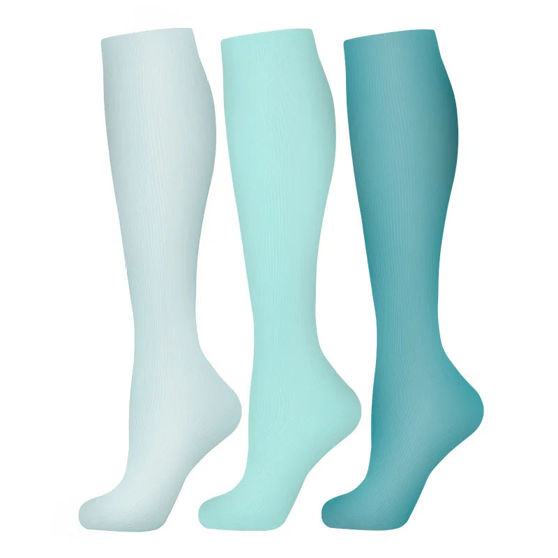 3-Pack Knee High Compression Socks 30mmHg - Sports, Medical & Travel