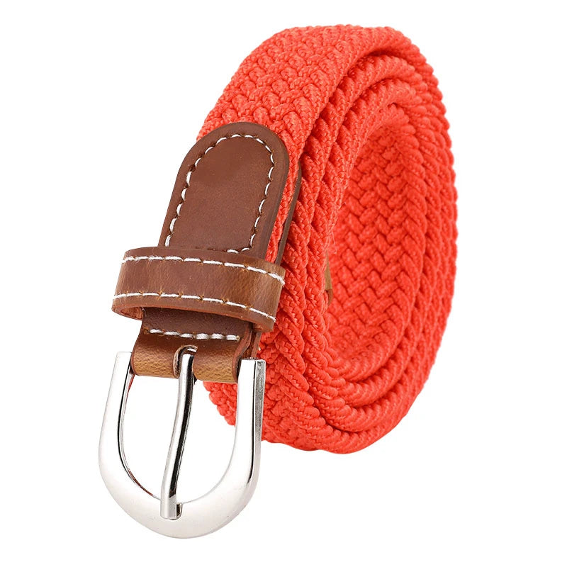 Elastic Knitted Woven Belt - Unisex Casual