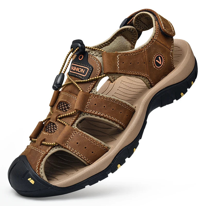 Men's Leather Roman Sandals