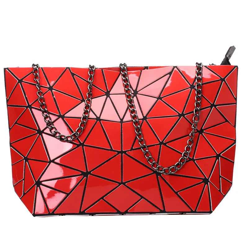 Women's Patent Leather Square Shoulder Bag