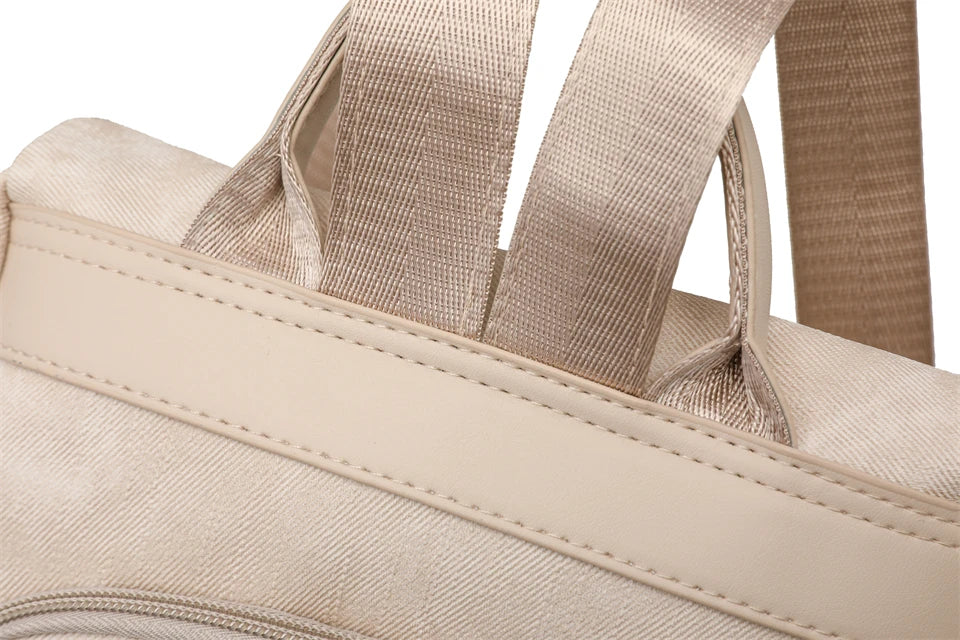 Women's PU Leather Backpack - Large Capacity Fashion Daypack with Tassel