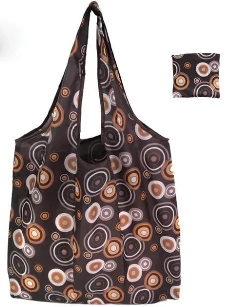 Foldable Large Shopping Storage Bags for Groceries Recyclable Grocery Tote Pouch Eco-Friendly Heavy Duty Washable Shopper Bag