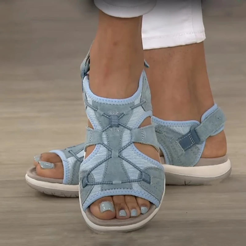 Women's Hollow-Out Drawstring Beach Sandals