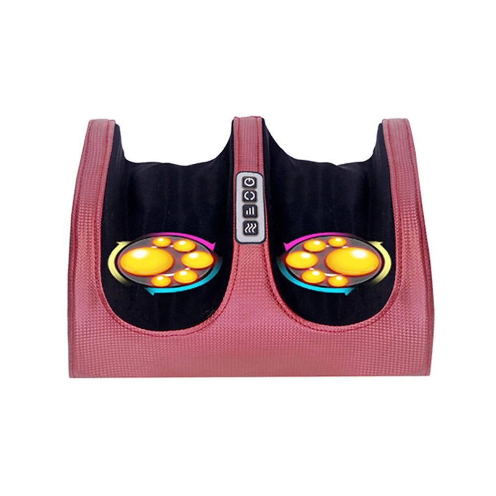 Electric Shiatsu Foot & Calf Massager with Heat | 12-Ball Kneading Relief