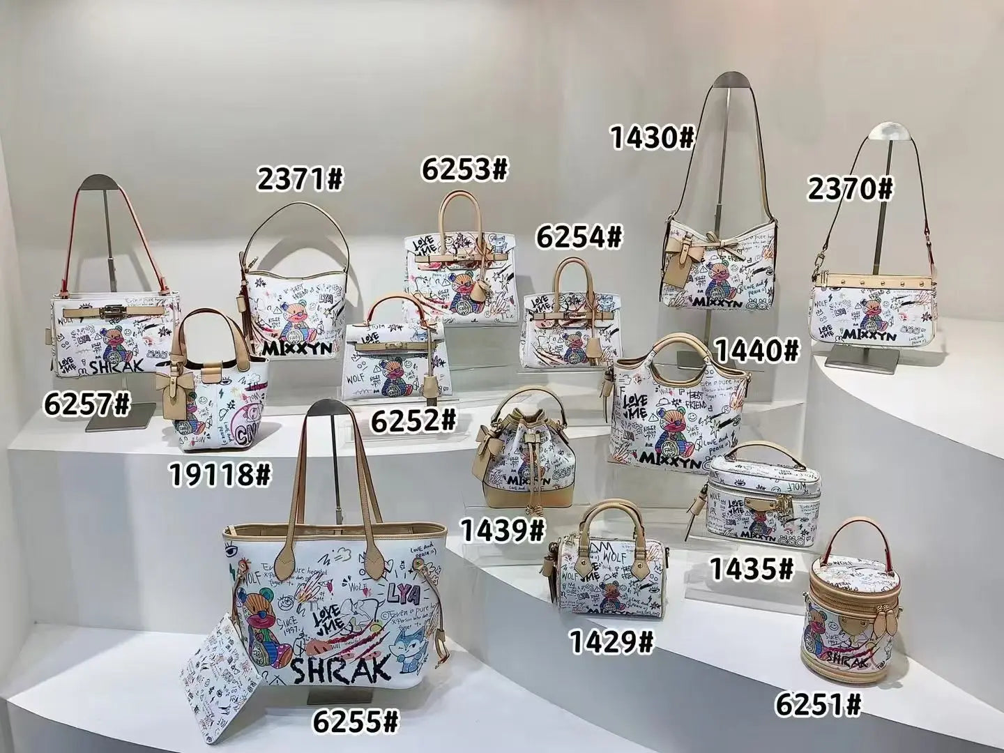 Women's Graffiti Bucket Bag