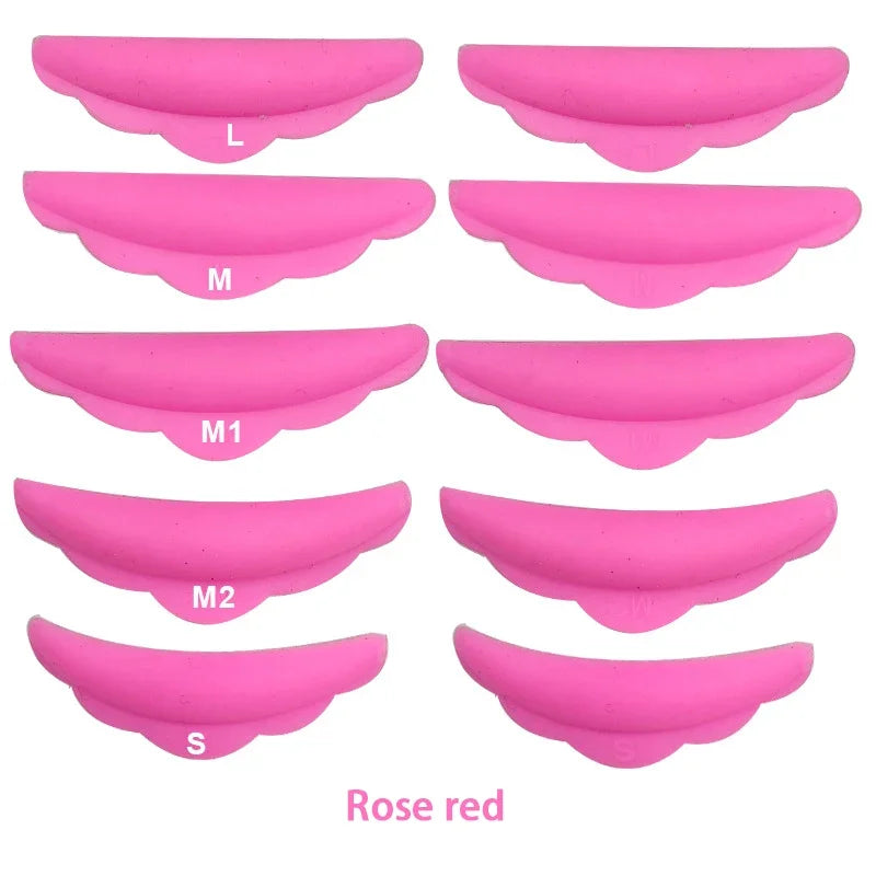 10-Piece Reusable Eyelash Lifting & Lamination Kit - Silicone Perm Rods