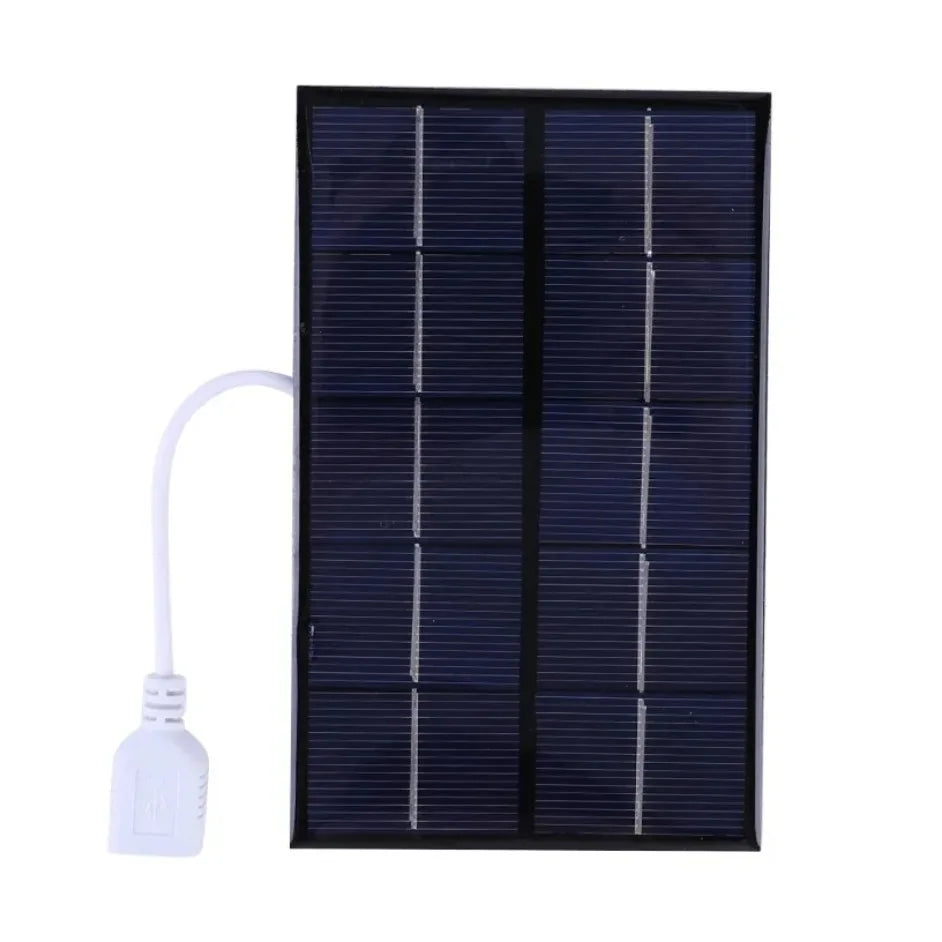 Portable Solar Panel USB Charger - Waterproof for Hiking & Camping