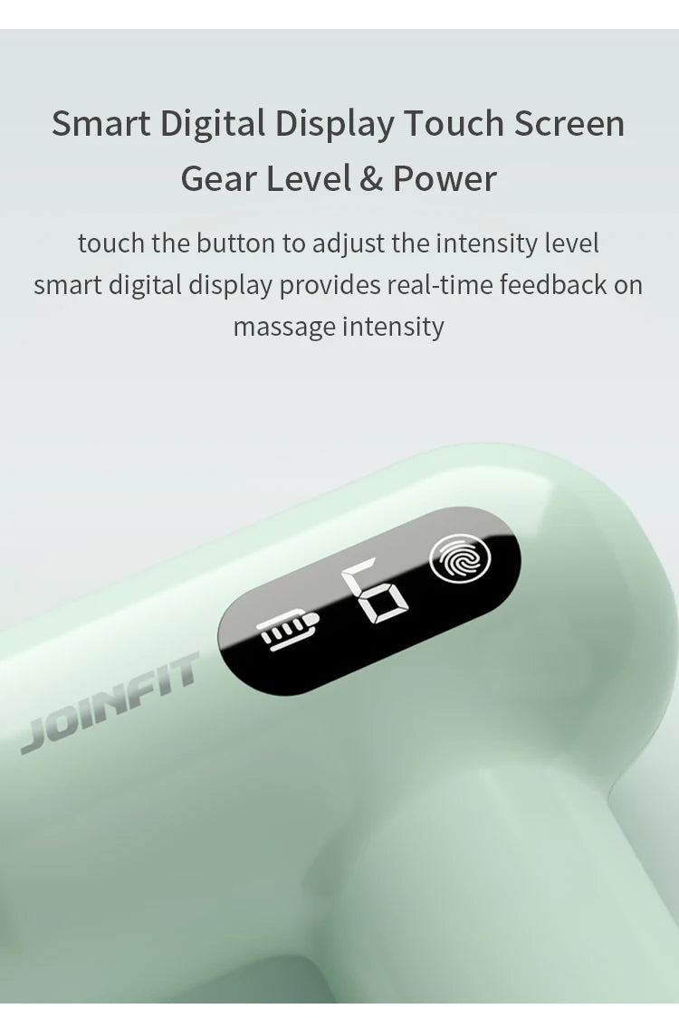 Deep Tissue Percussion Massage Gun — 6-Speed with 4 Massage Heads