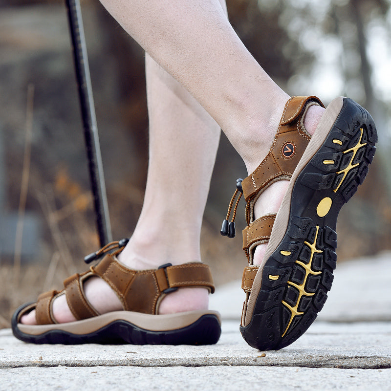 Men's Leather Roman Sandals