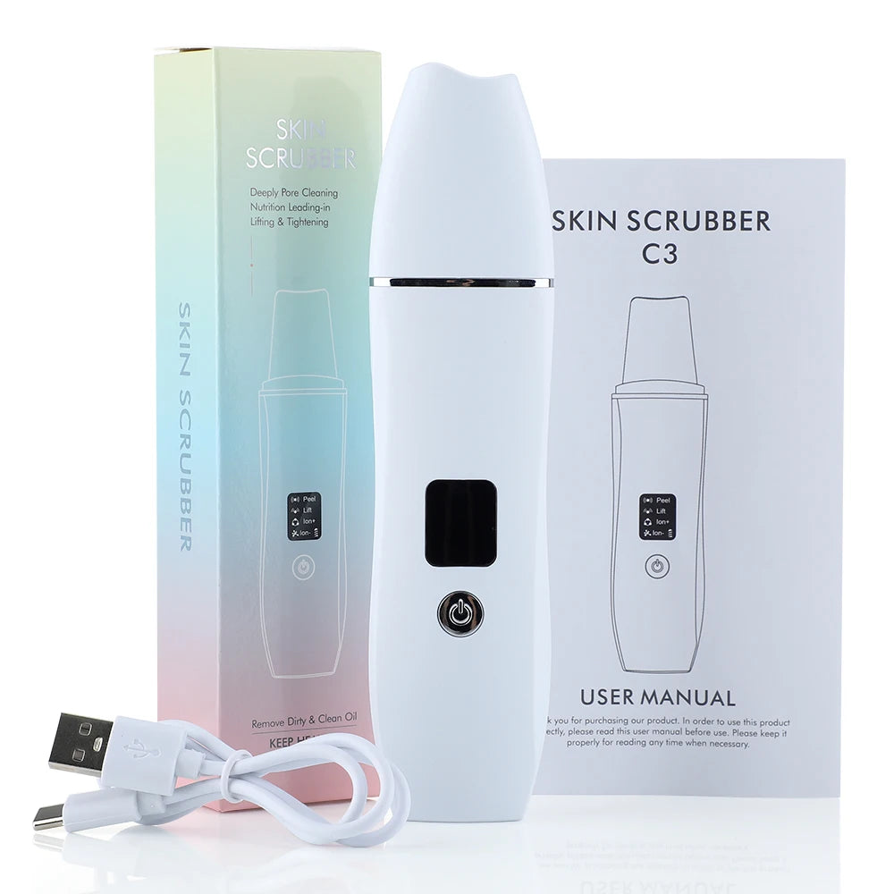 4-in-1 Facial Skin Scrubber & EMS Microcurrent Face Massager