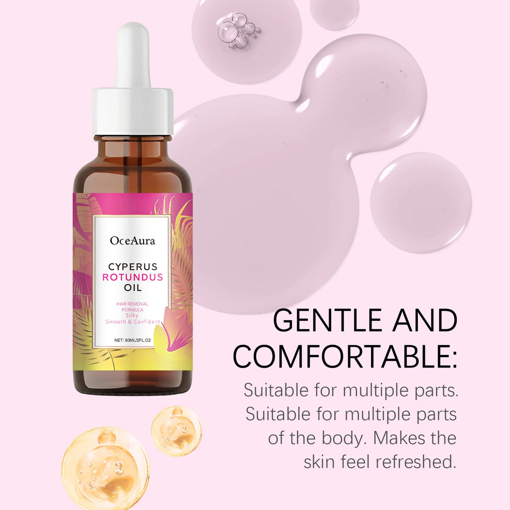 Oceaura Hair Removal Care Oil | Jojoba & Aloe | Soothing, Moisturizing & Pore-Minimizing | 60ml