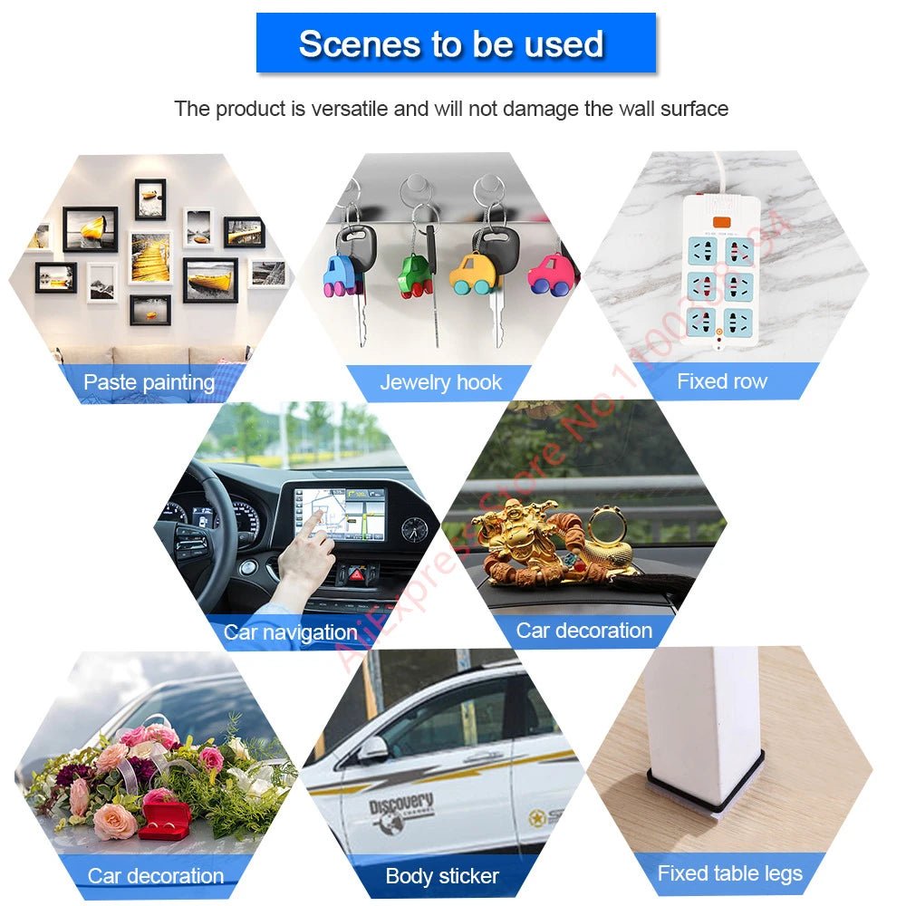 Nano Double-Sided Adhesive Tape – Waterproof, Reusable & Residue-Free | Home, Car & Office