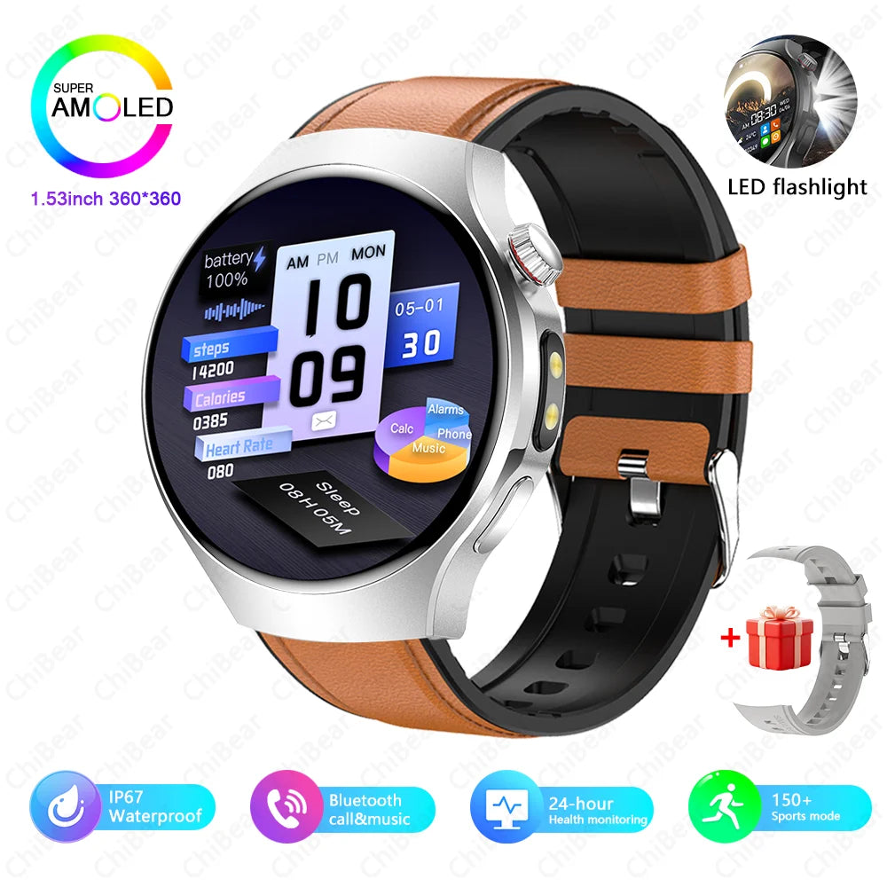 ChiBear Smartwatch - Bluetooth Calling, IP68, Heart Rate, 150+ Sports Modes