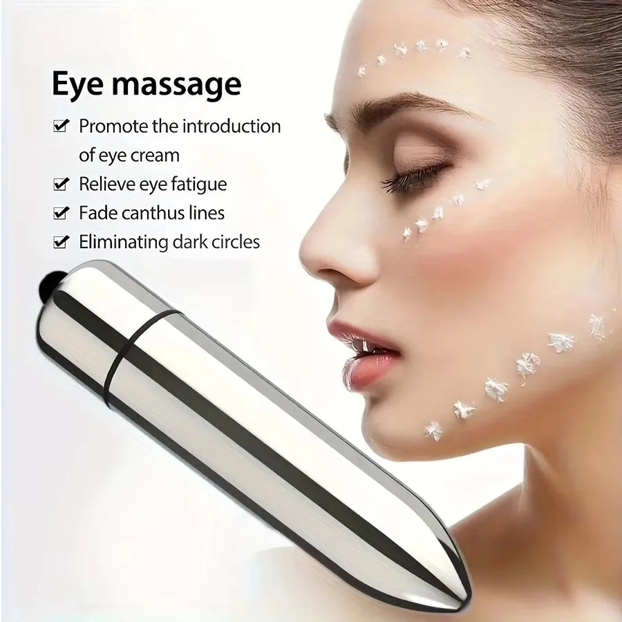 Mini Vibrating Facial & Eye Massager | Boosts Lotion Absorption | Portable Beauty Tool