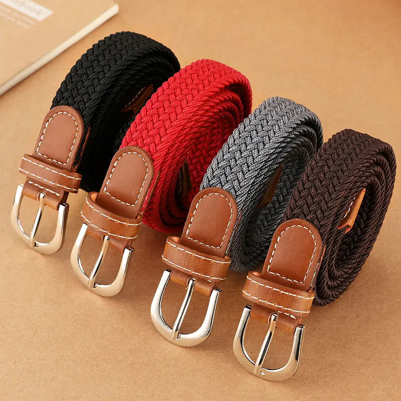 Elastic Knitted Woven Belt - Unisex Casual