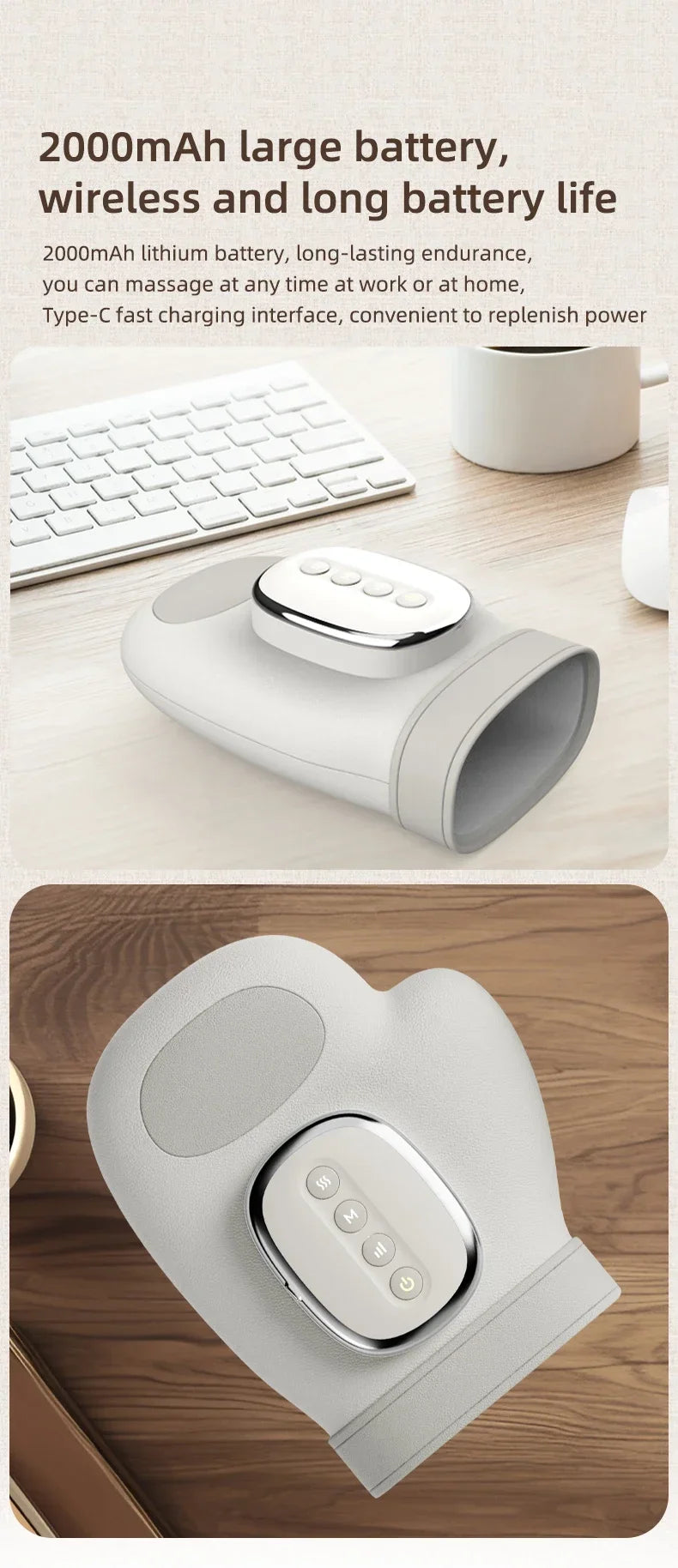 Airbag Compression Hand Massager — Finger, Wrist & Palm Relief Glove