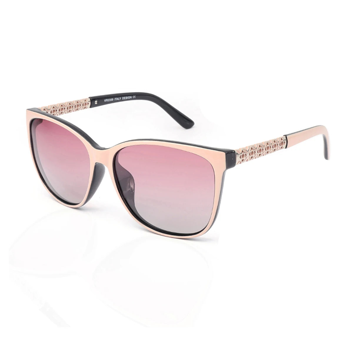 Polarized UV400 Oval Sunglasses for Women - Alloy Frame, Gradient Lenses