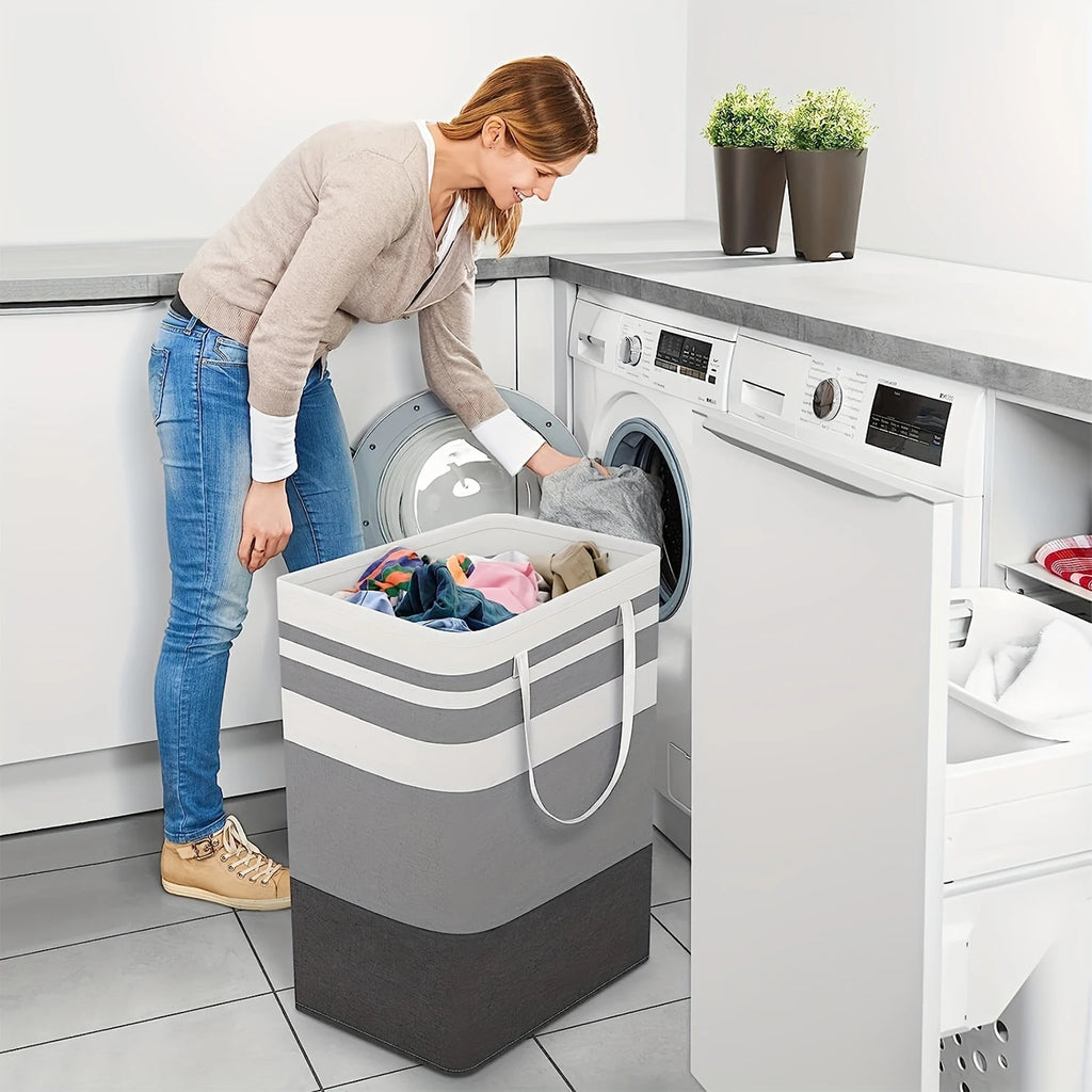 75L Collapsible Laundry Hamper with Handles
