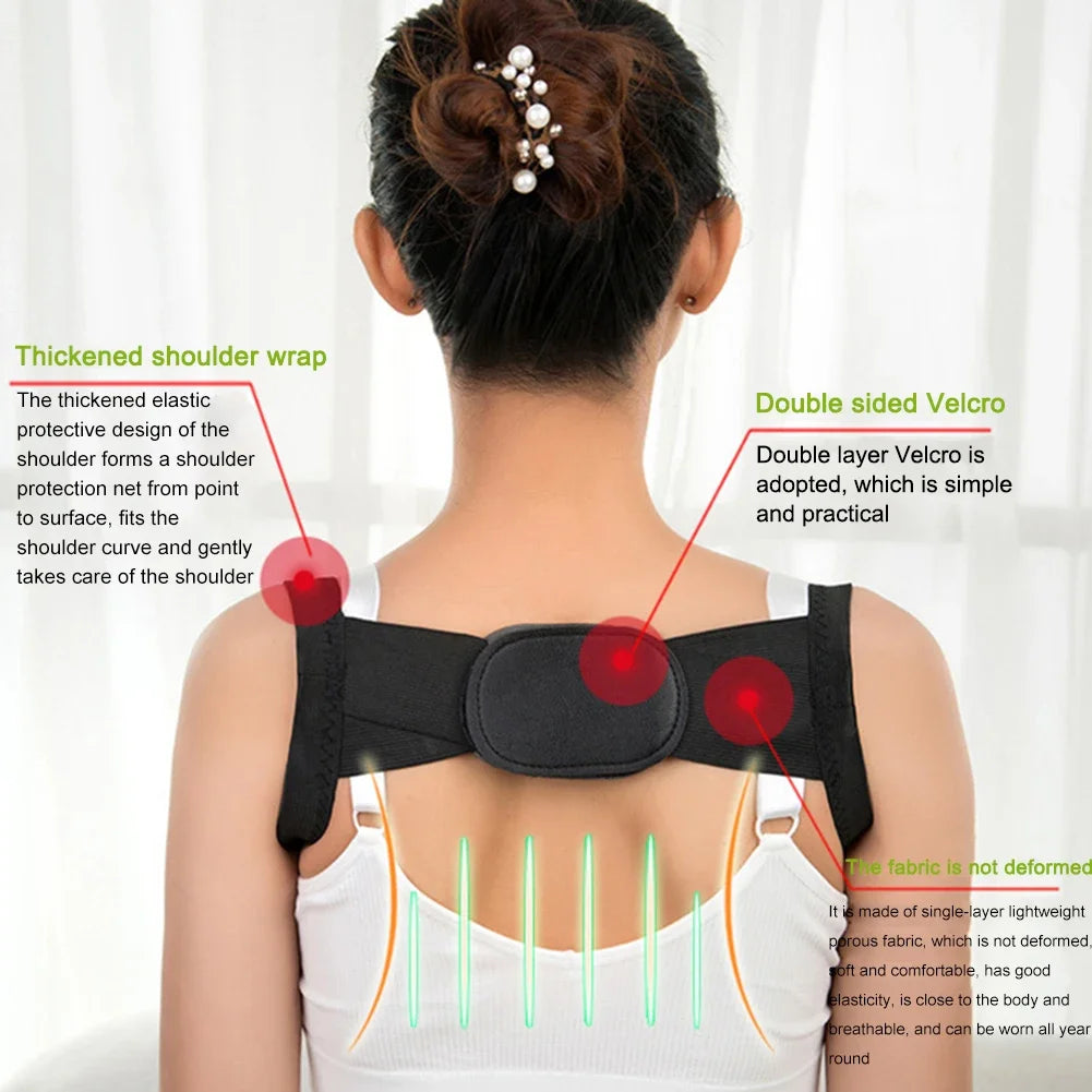 Adjustable Posture Corrector – Back & Shoulder Support Brace